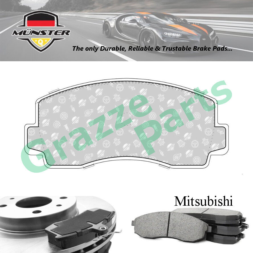 Münster Disc Brake Pad Front for Mitsubishi Pajero (1st Gen) Montero L049 2.5 (D) L047 2.6 (D) 1985-