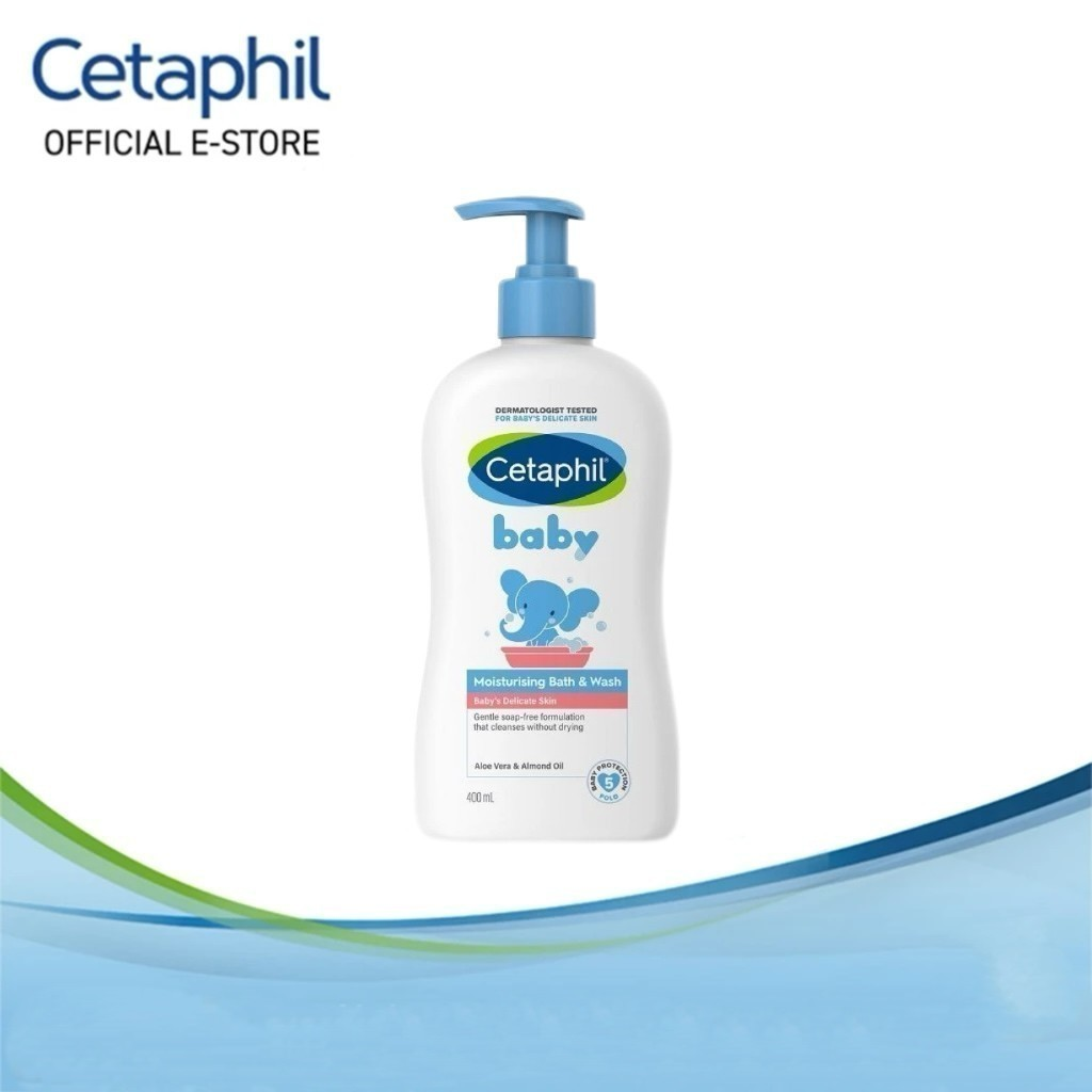 Cetaphil Baby Wash & Shampoo For Hair & Body Delicate Skin With Calendula 400ml Cetaphil Baby Daily Lotion