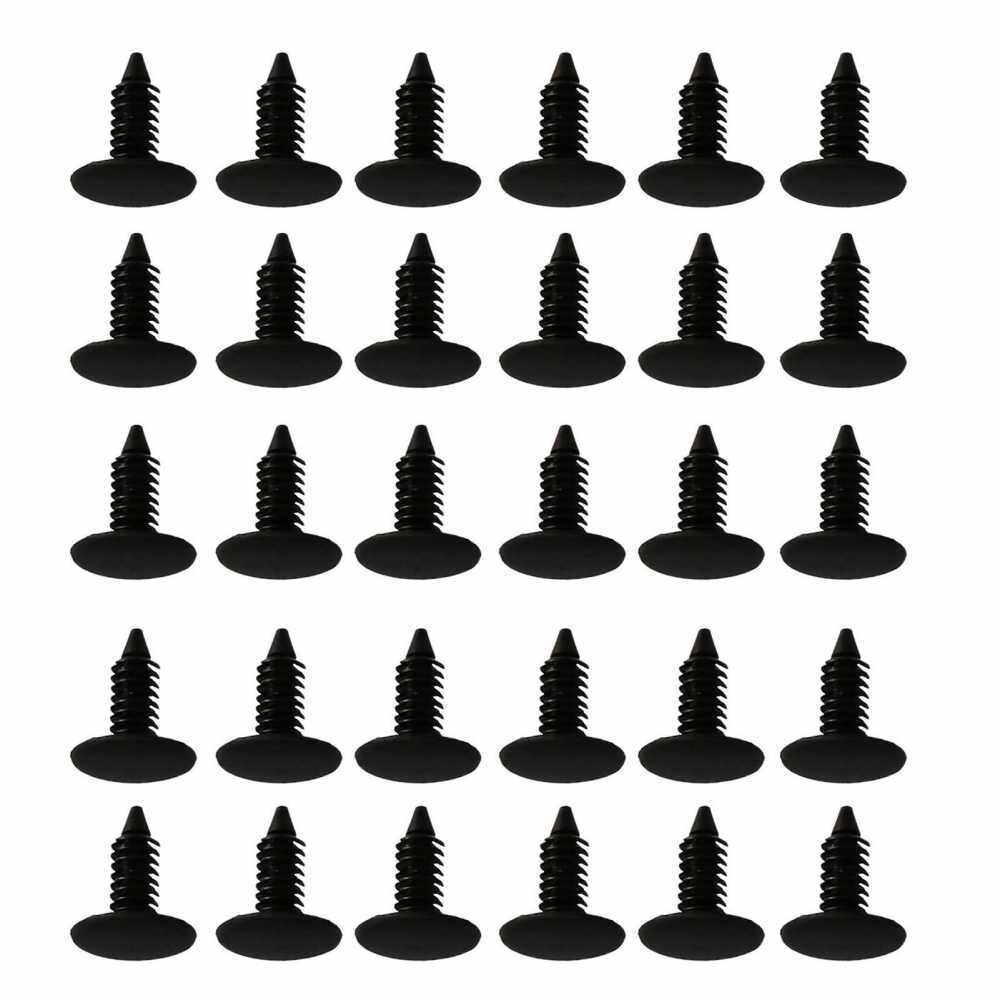 30PCS Interior Door Panel Clips Nylon Rivet Retainer Fender Bumper