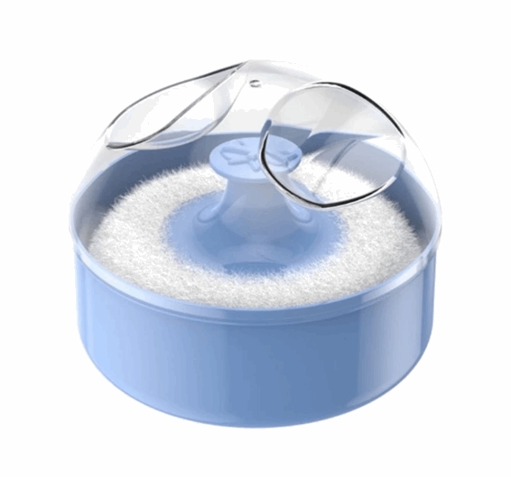 BPA Free Portable Baby Powder Puff Sponge Container Case Box Baby Useful Supply Talcum Powder Puff A331