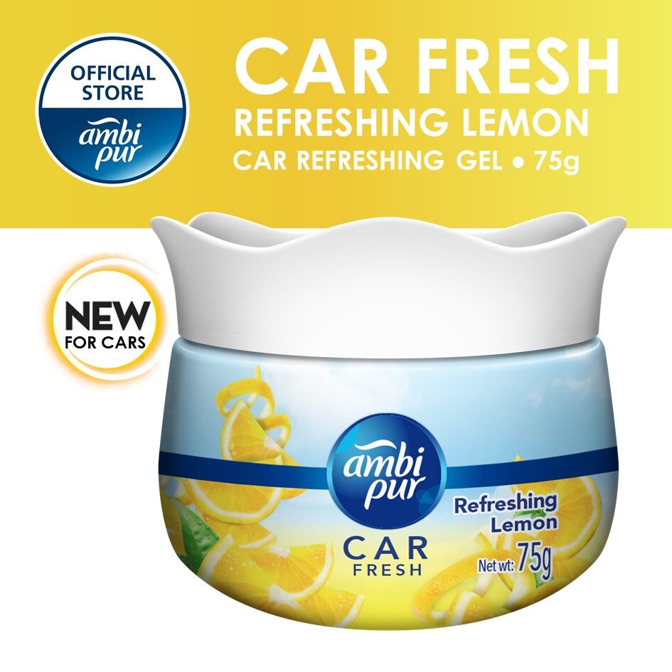 Ambi Pur Car Fresh Refreshing Lemon Air Refreshing Gel 75g