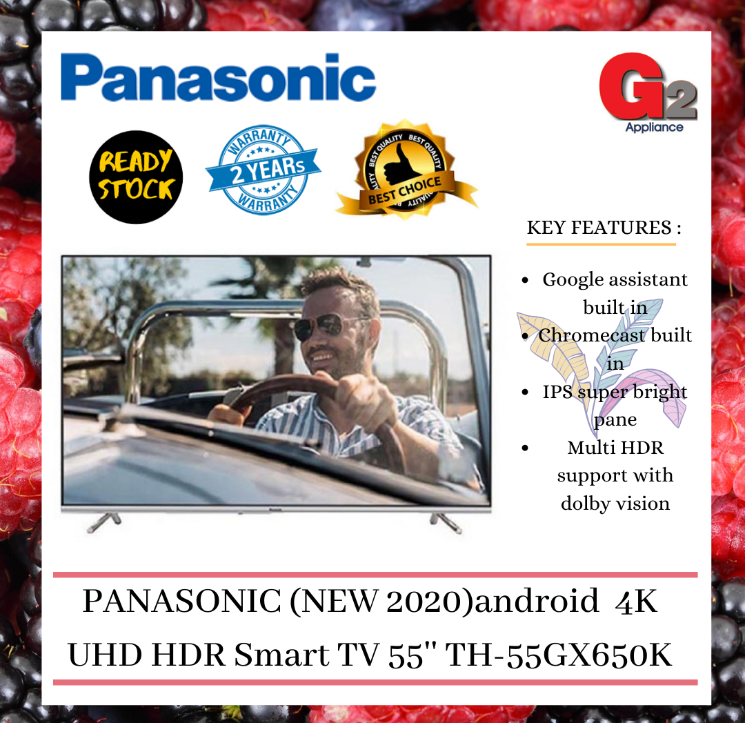 PANASONIC 4K UHD Android HDR Smart TV 55'' TH-55GX650K