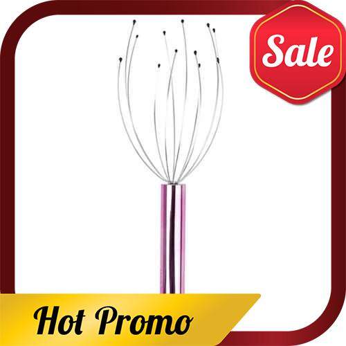 Electric Scalp Massager Portable Head Scratcher Massager Handheld Scratcher for Head Relaxing Scalp Massage Tools (Rose Red)