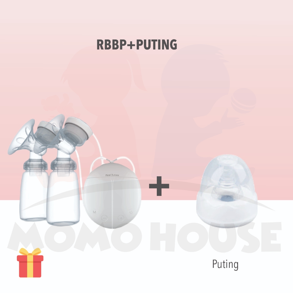 Momo House Real Bubee Breast Pump Double Electric Breast pump Pam Susu Bubee