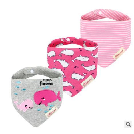 Baby Bibs Cartoon Design 3pcs/set Bibir Bayi Reka Bentuk Kartun 3 Pcs/set 婴儿围兜卡通设计