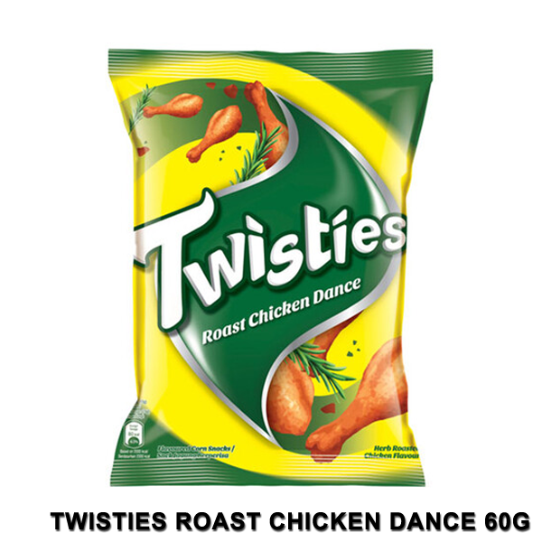 Twisties Roast Chicken Dance Corn Snacks - 60g