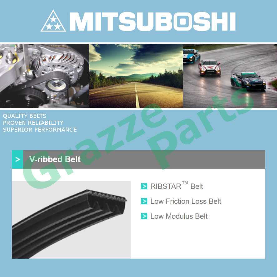 Mitsuboshi Ribstar Rib Serpentine Fan Belt 6PK1225