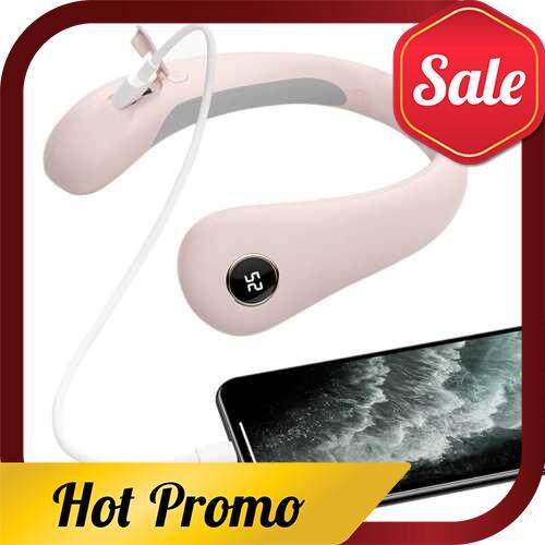 Rechargeable 9600mAh Power Bank with Heat Electric Neck Warmer Hand Warmers LED Display Portable Charger Safe Heat Therapy Pain Relief Warmers for Office Home Travel Women Men Dad Mom Gifts (Pink)