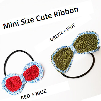 [READY STOCK]Fashion Korea Crochet Ribbons Hair Rubber bands For Children Hair Accessories [Mini Cute Ribbon]