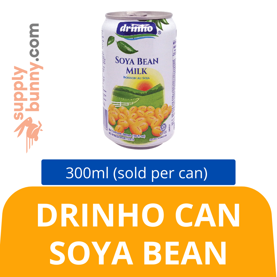 Drinho Can Soya Bean 300ml (sold per can) 顶好罐装豆浆饮料 PJ Grocer Soya Bean Tin