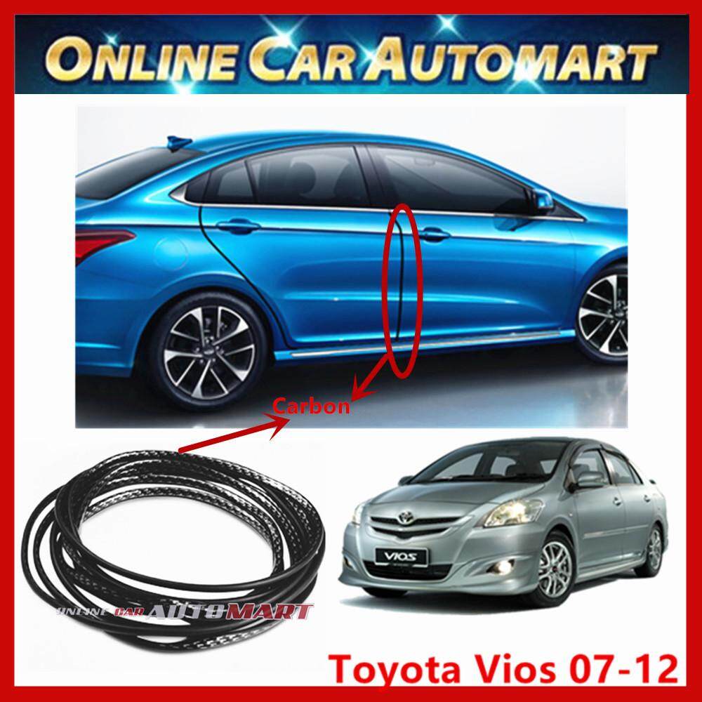 Toyota Vios 0712 16FT/5M (Carbon)Moulding Trim Rubber Strip Auto Door
