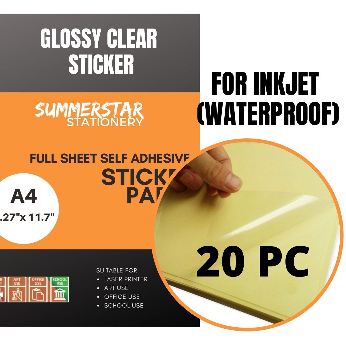 PVC Sticker Paper Blank Sticker Label 