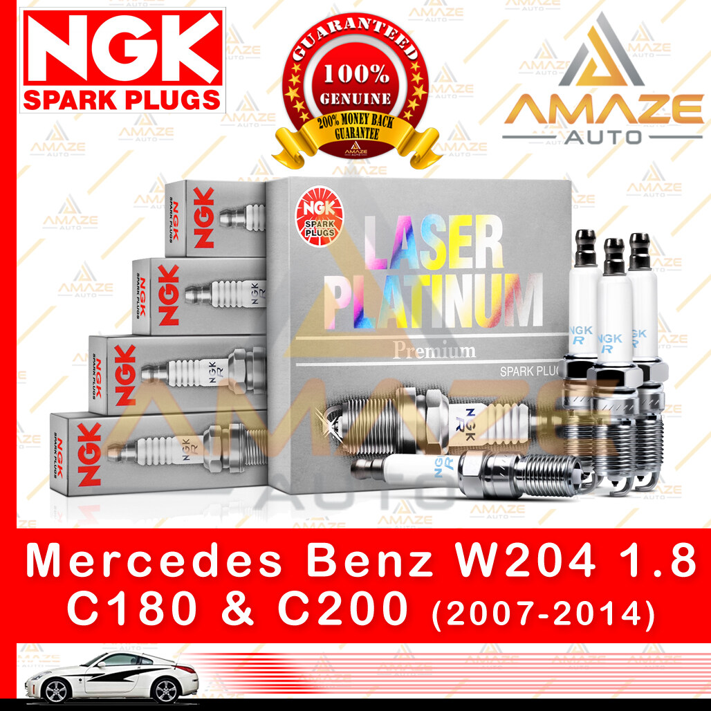 NGK Laser Platinum Spark Plug for Mercedes Benz C Class W204 1.8 C180 & C200 (2007-2014) - Amaze Autoparts