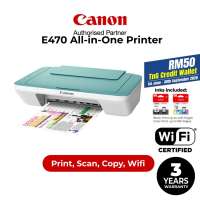 CANON Pixma E470 Compact Wireless All-In-One Printer Print / Scan / Copy / Wifi