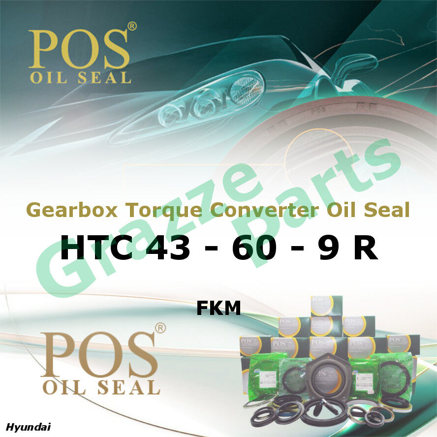 POS (FKM) Auto Gearbox Torque Converter Ball Oil Seal for Hyundai