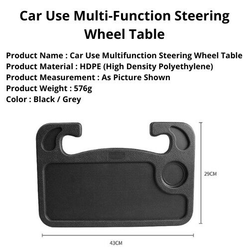 Best Selling [ Local Ready Stocks ] Car Use Multi-Function Steering Wheel Table