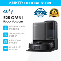 Anker eufy E25 Robot Vacuum Cleaner | Self-Cleaning while Mopping | Always Clean Roller Mop   |20000 Pa Turbo Suction Power| 0 Hair Tangle | Edge Cleaning | All-in-One Station