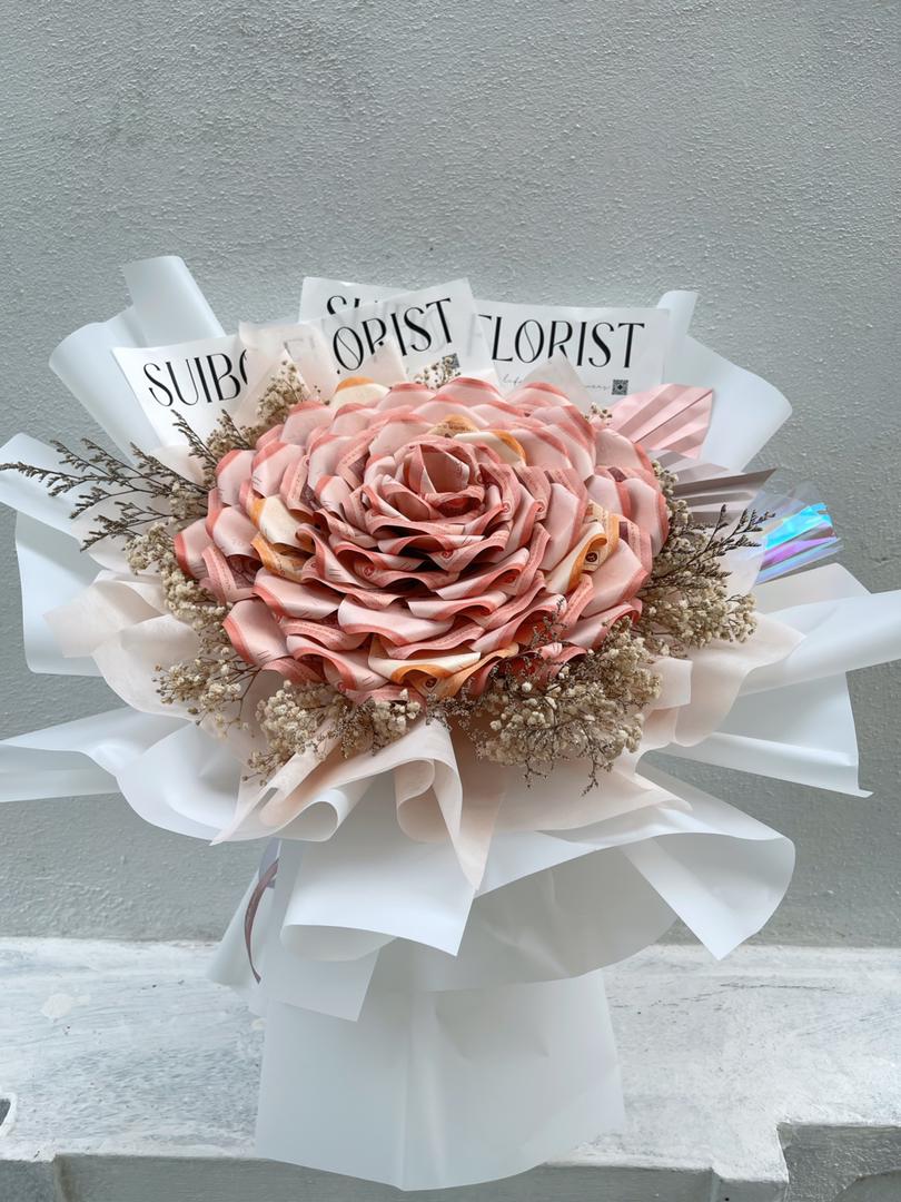 Cash flower bouquet cash bouquet 520 gift ready stock 有钱花花束现金花束520纪念日必备