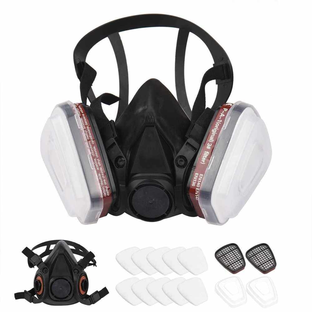 Reusable Respirator Half Facepiece 6200 Gas Mask Breathing Protection 