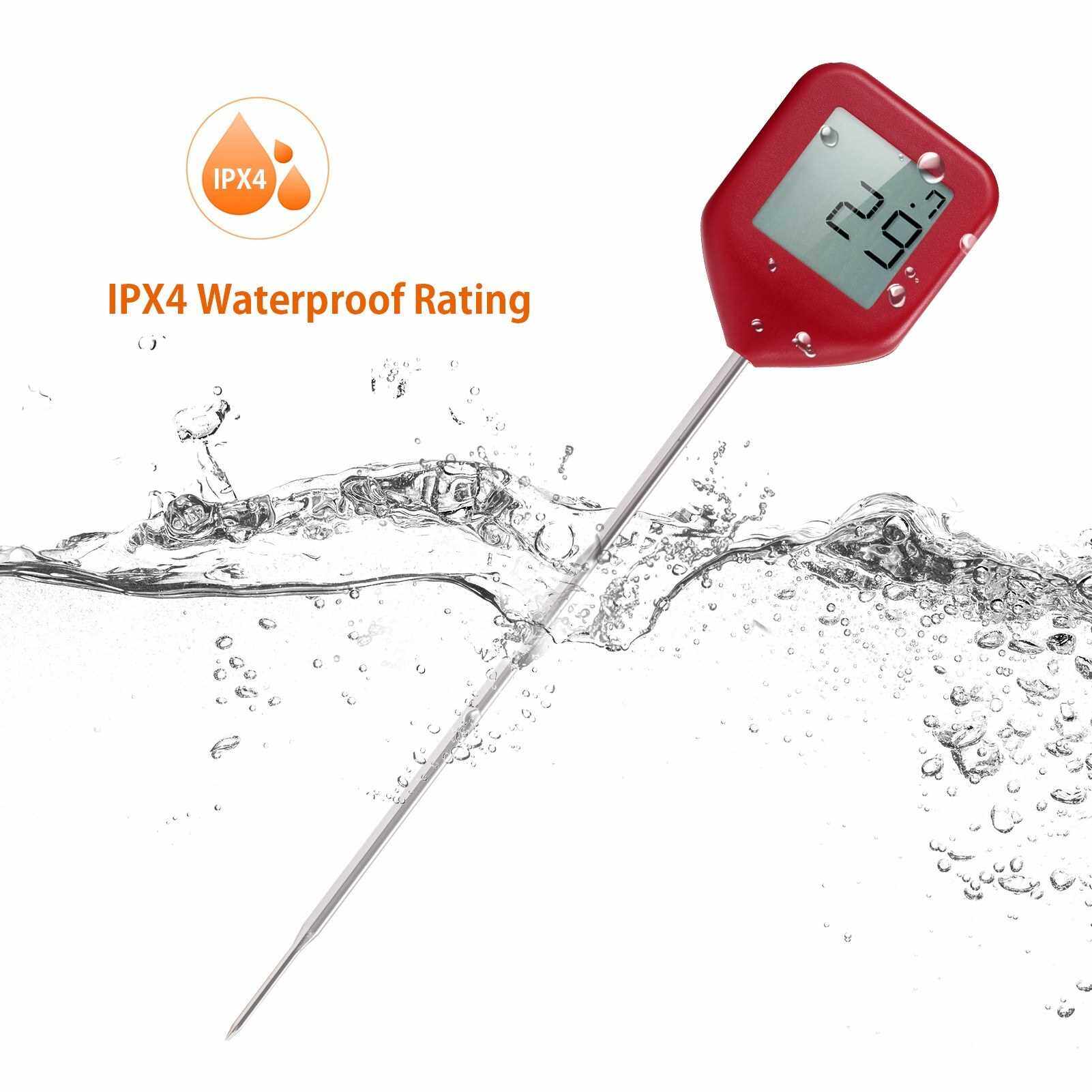 Instant Read Food Thermometer 4 Directions AutoRotating LCD Display