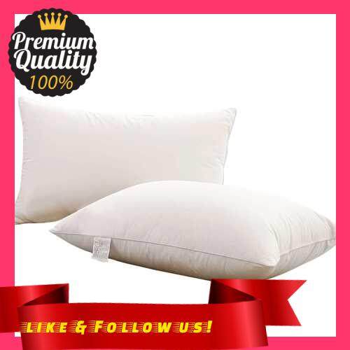 People\'s Choice Elastic Down Pillow Inner Top Quality Sleeping Pillow Neck Health Audlt Solid Color Bedding (White)