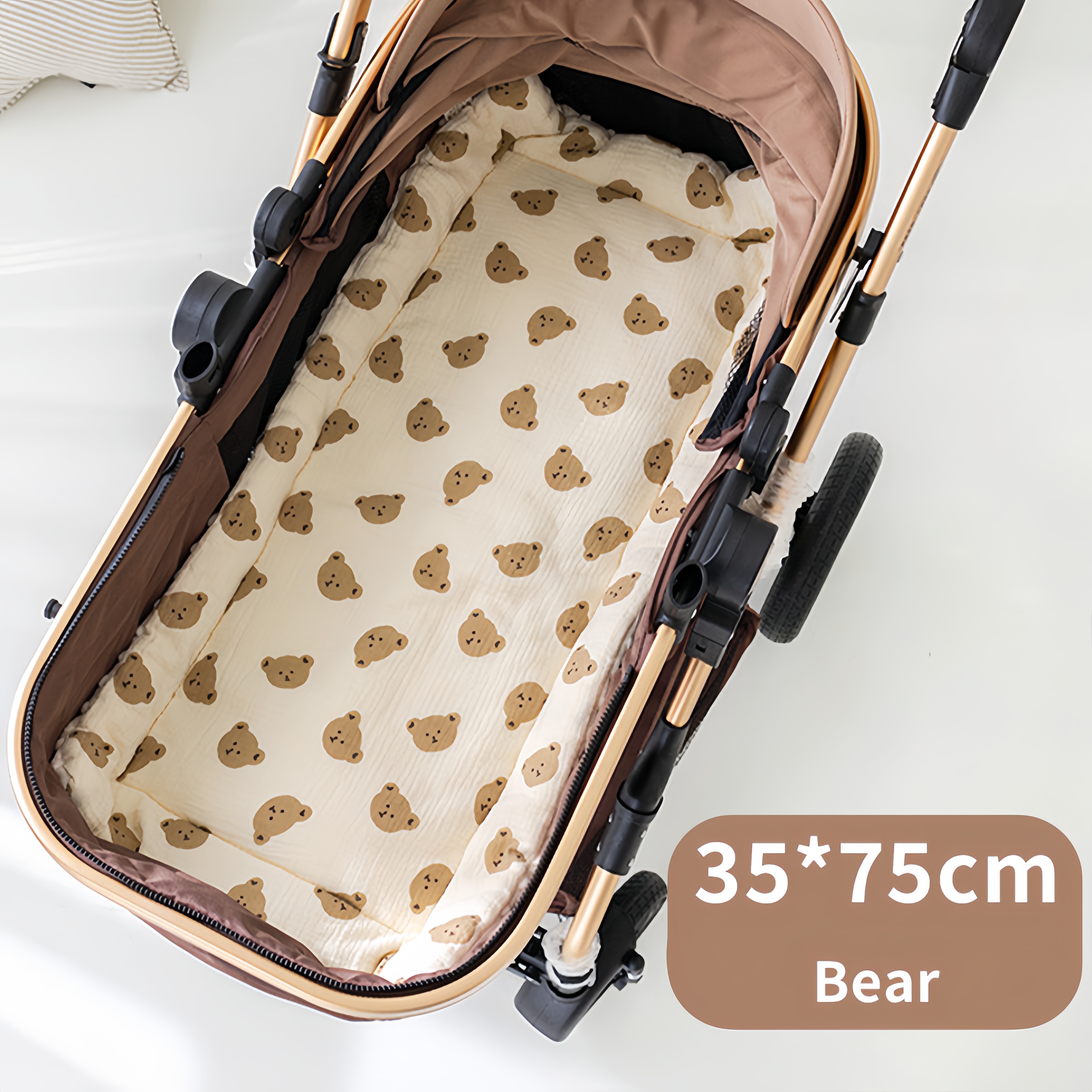 Baby Mattress 100x60cm Thick Washable Breathable Cotton Lining Newborn Baby Mattress