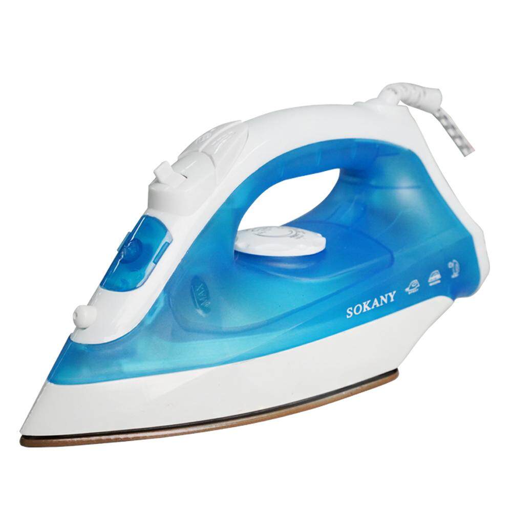 SOKANY 1500Watt 5528A 2 Way Steam Iron Viral Seterika Wap Blue New PGMall