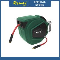 REMAX 15M AIR HOSE REEL AUTO RETRACTABLE PNEUMATIC WALL HOSE REEL AUTOMOTIVE HOSE 3/8″ (AUTO REWIND) FREE AIR BLOW GUN 38-NW715