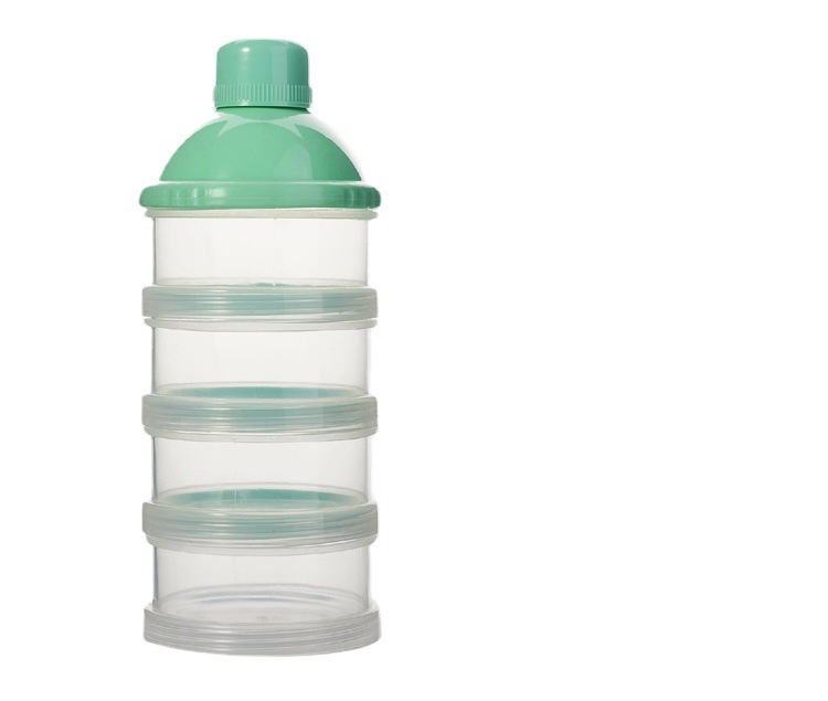 4Layers Portable Infant Baby Milk Powder Dispenser Boxes Container Food Storage