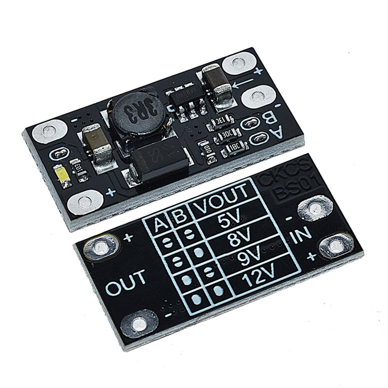 Mini dc-dc tăng tăng áp chuyển đổi 3v 3.2v 3.3v 3.7v 5v 9v để 12v điều chỉnh điện áp pcb mô-đun bảng mạch có thể thiết lập 5v/ 8v/ 9v