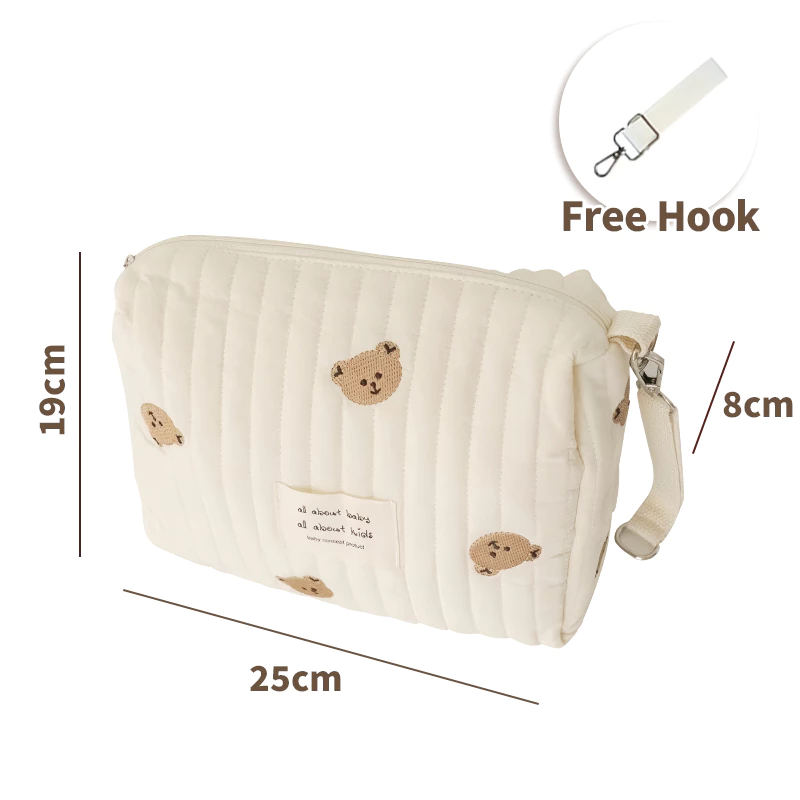 Mommy Diaper bag Large Capacity Shoulder Bag Embroidery Zipper Bag hospital bag baby travel