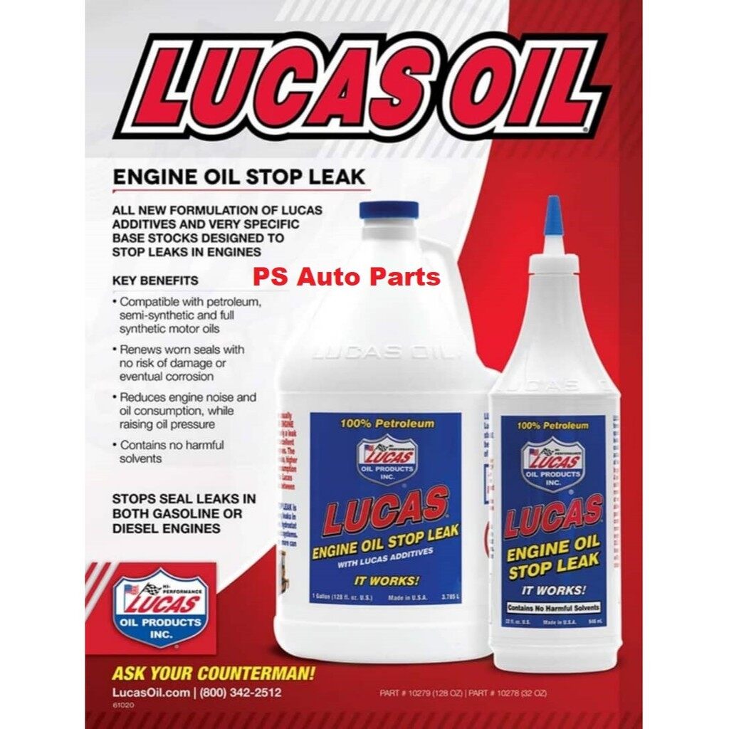 Lucas Oil Engine Oil Stop Leak 946ML Made From USA 100 Genuine Ship