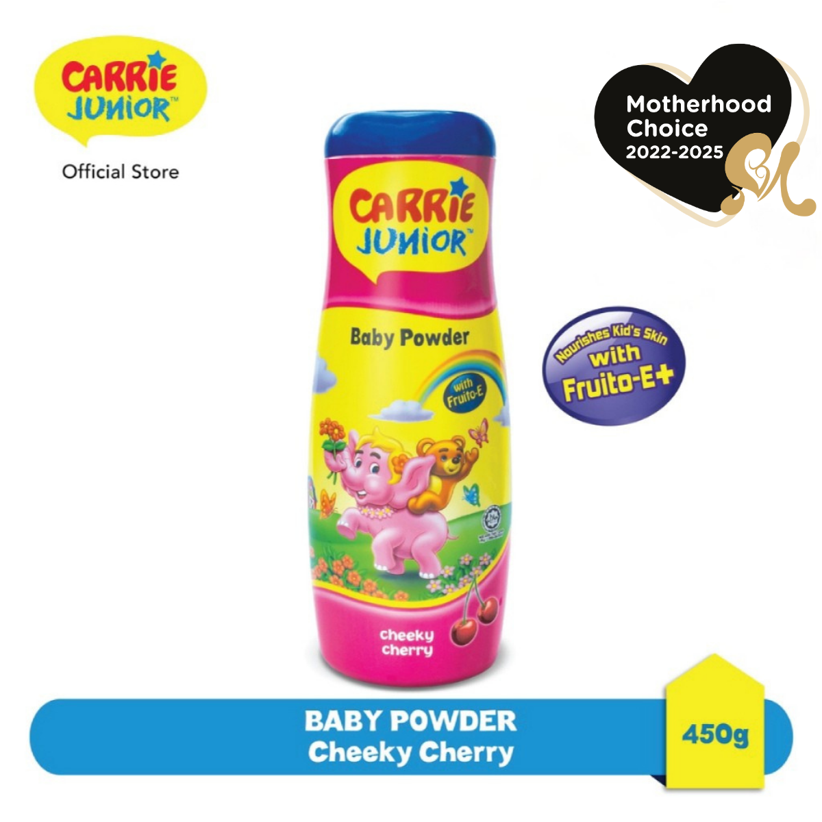CARRIE JUNIOR Baby Powder - Cheeky Cherry / Body Powder / Soothing / Skin Protection / Body Absorbent