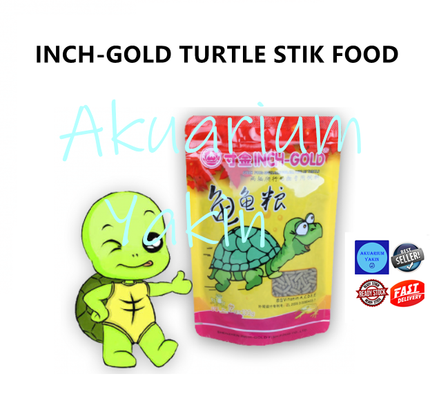 4077 INCH-GOLD TURTLE STICK FOOD 500G / INCH GOLD MAKANAN KURA-KURA 500G / 寸金龟龟粮