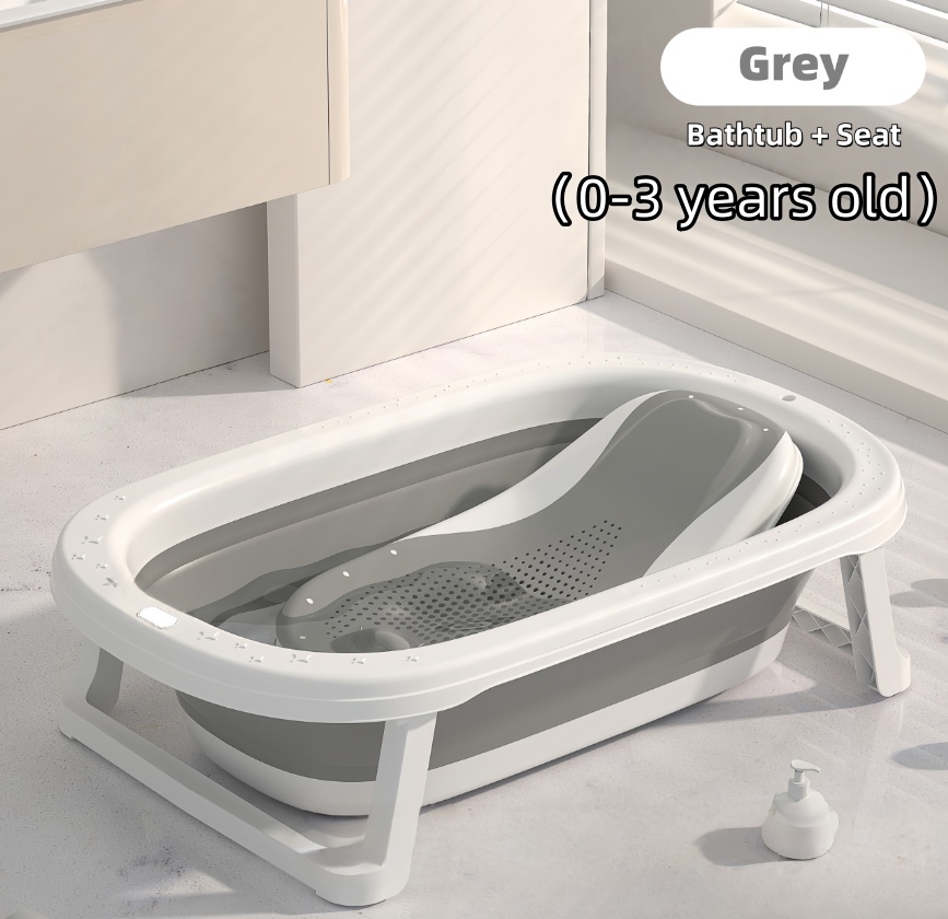 Baby Bath Tub Foldable Non-Slip Large Capacity Easy Storage Quality Support Tempat Mandi Baby