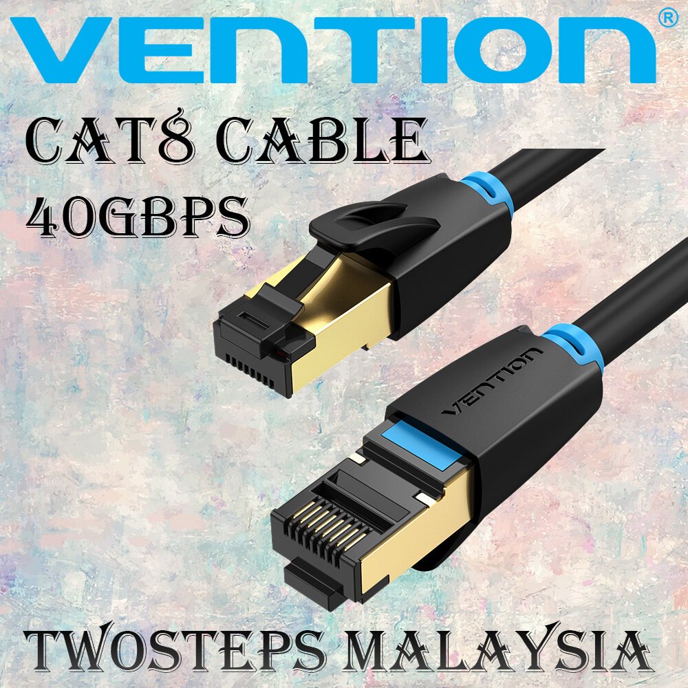 Vention Cat8 Ethernet Cable Super Speed SFTP Lan Network Cable 40Gbps Gold Plated RJ45