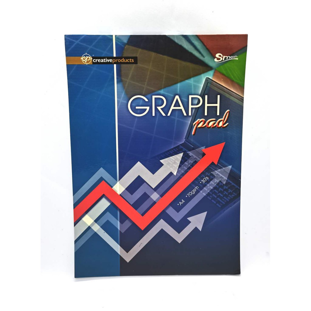 CP GRAPH PAD SMOOTH CREATIVE PRODUCT GRAPH SHEET PAPER A4 70 GSM 30SHEET SCOT-1630