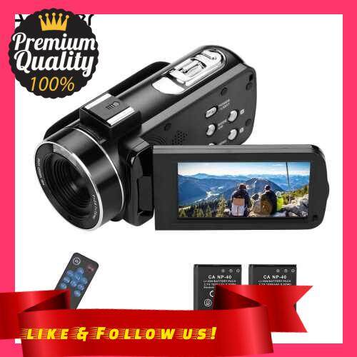 People\'s Choice Andoer 4K Ultra HD Handheld DV Professional Digital Video Camera CMOS Sensor Camcorder with Hot Shoe for Mounting Microphone 3.0 Inch IPS Monitor Burst Shooting Anti-Shaking Function (Standard)