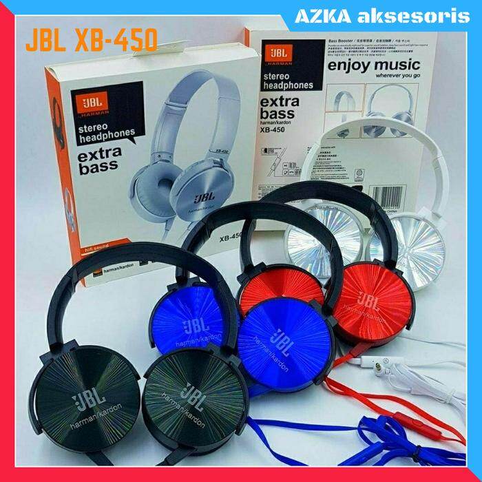 J'BL XB-450 Stereo Headphone High Quality (Fresh Import) Red | New PGMall