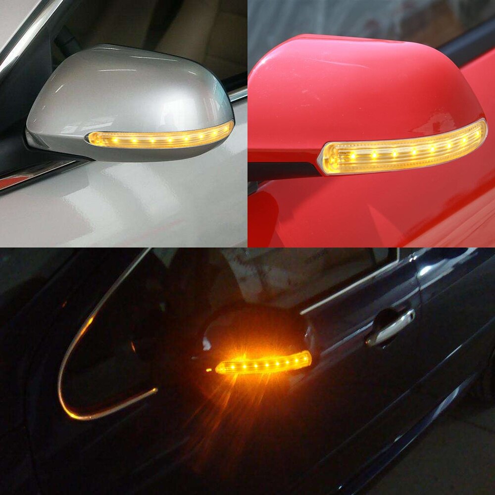 2 Chiếc Nguồn Sáng Màu Hổ Phách Cho Xe Hơi Đèn Báo Rẽ Ô Tô Đèn Báo Hiệu Gương Chiếu Hậu Ô Tô