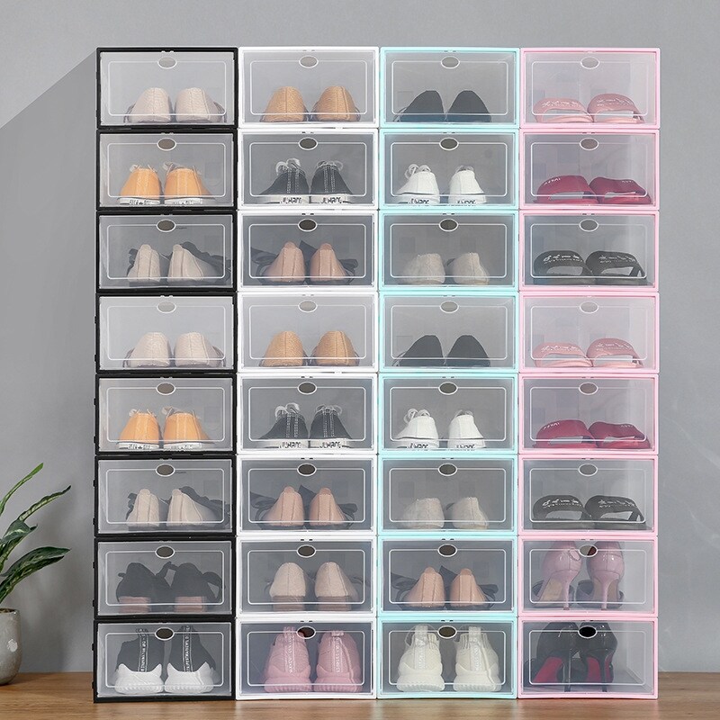 《cerci household goods》 Receive a case household items transparent transparent plastic shoes shoe shoe organizer clamshell drawer box