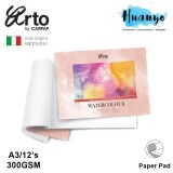 Campap Arto Watercolour Painting Pad A3 - 300gsm (25% Cotton Hot Pressed)