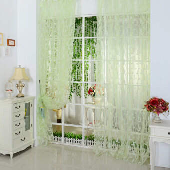 ... 100200cm Tulips Printing Tulle Curtains Sheer Floral Balcony Drape Source Chic Leaf Type Tulle Door