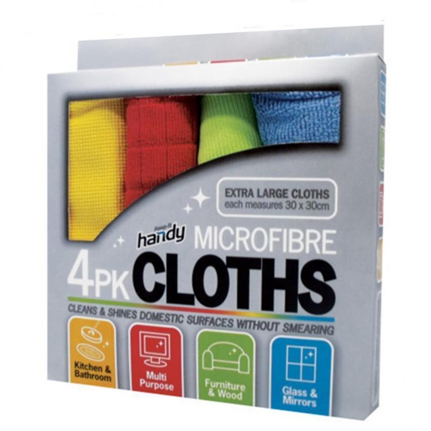 Micro Fibre 4PK Cloths For Home / Cars - 4pcs one Box