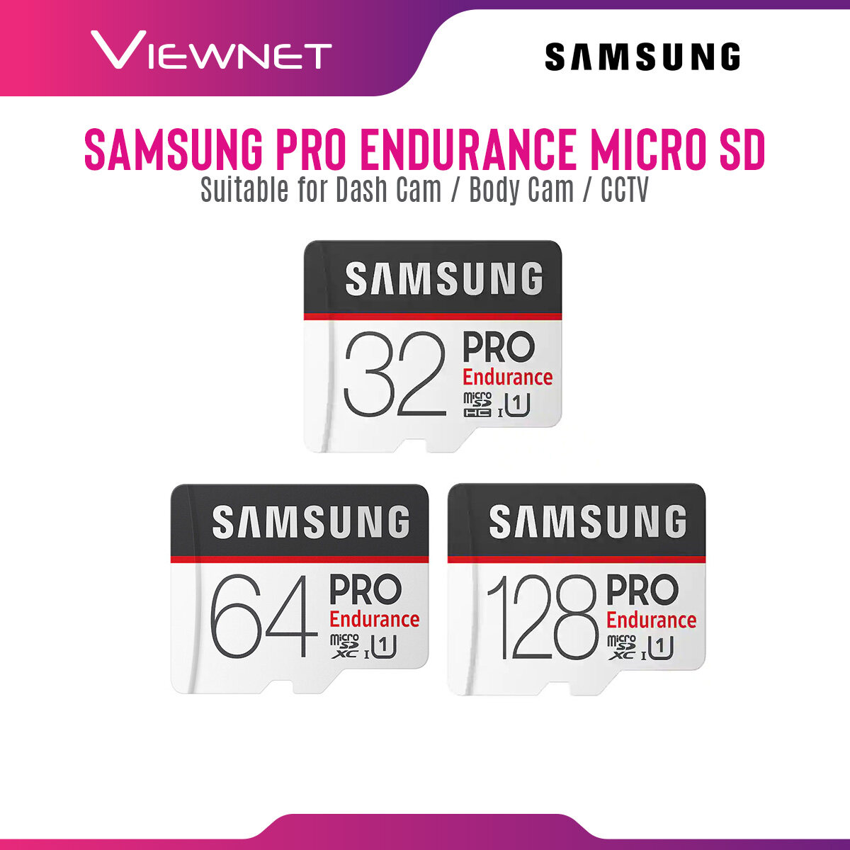 Samsung Pro Endurance Micro SD with SD Adapter, 4k Record Support, Class 10, Temperature Proof Samsung Pro Endurance Micro SD with SD Adapter, 4k Record Support, Class 10, Temperature Proof