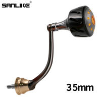 SANLIKE Fishing Reel Handle Right and Left 2pcs of Thread Aviation Aluminum Fishing Tool for Shimano Spinning Reel