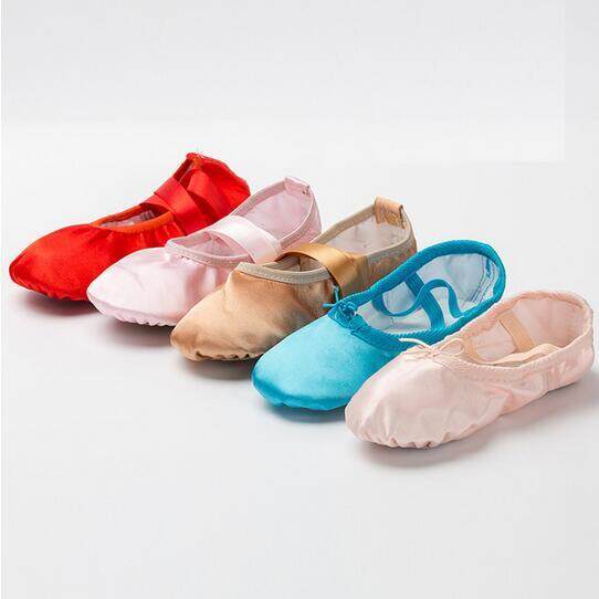 [Love ballet] kiểm tra biểu đồ kích thước Euro 23-39 trẻ em phụ nữ trưởng thành đế mềm bé gái màu hồ