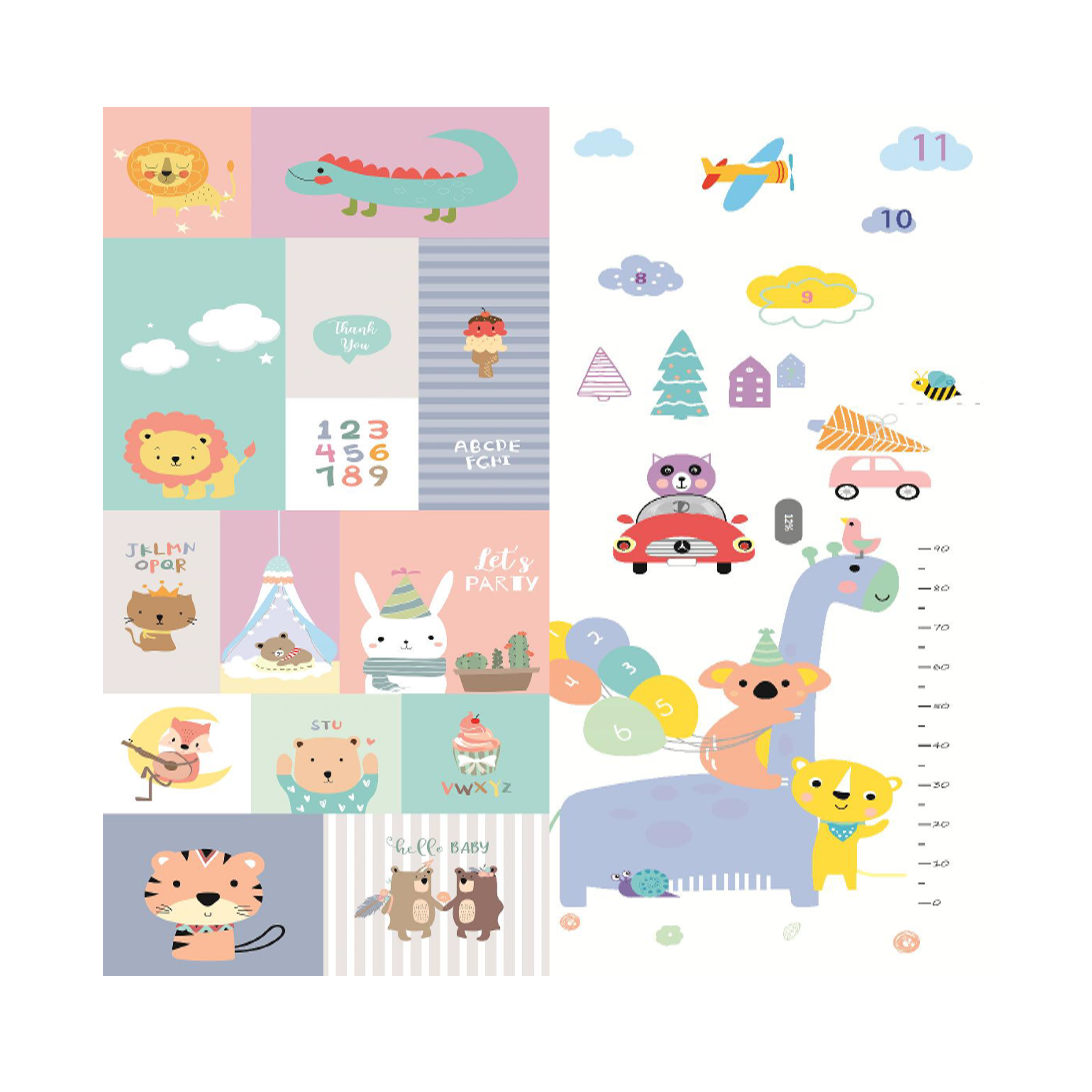 GooGooBird Thickness Crawl Mat XPE Foam Play Mat Baby Crawling Stitching Pad Kids Mat Home Living Room Pelapik Tikar Permainan 卡通地垫