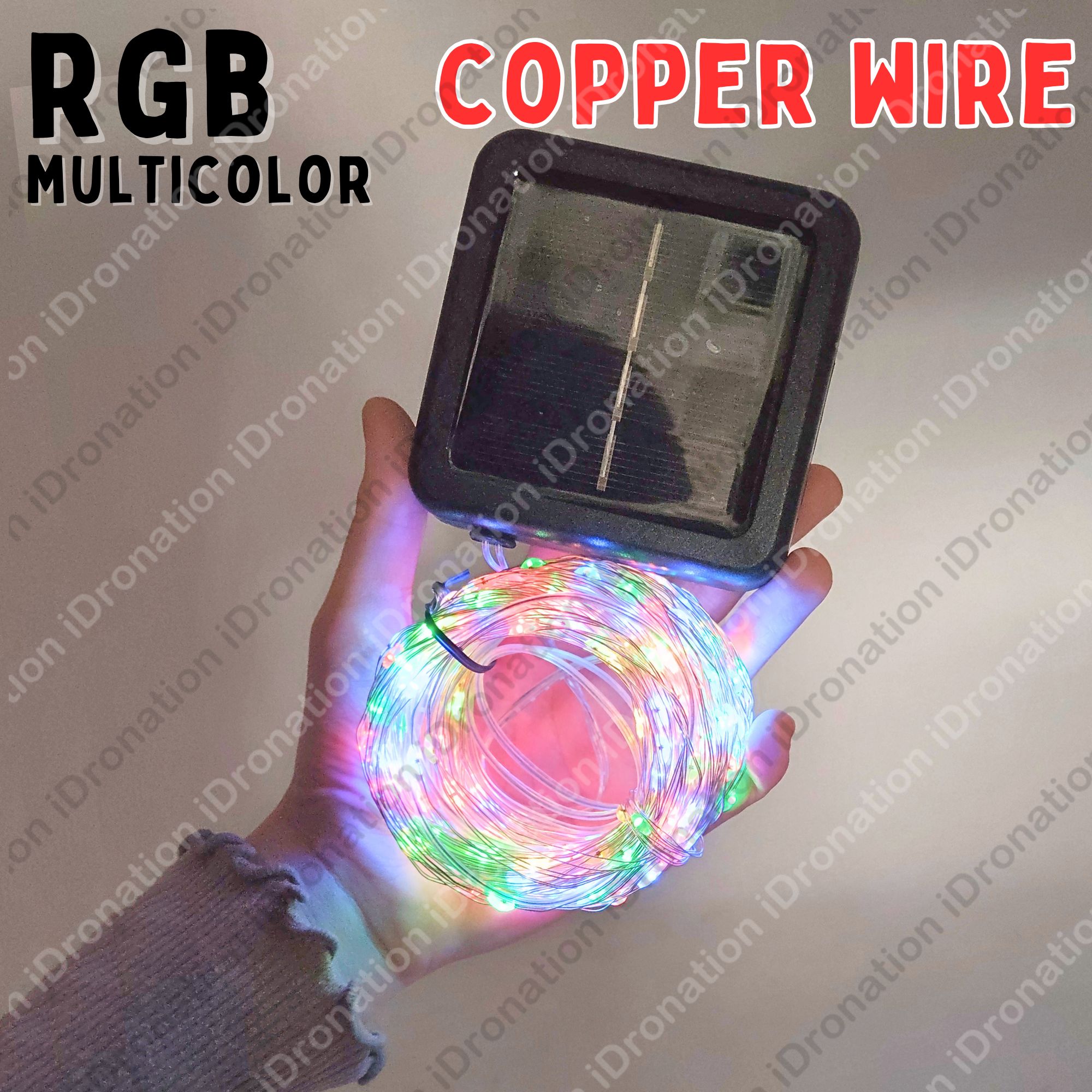 Thick Wire Outdoor Lampu Solar Raya Lip Lap Kelip Kelip 12M 22M 100/200LED Fairy Light String Lamps Garden Decorative