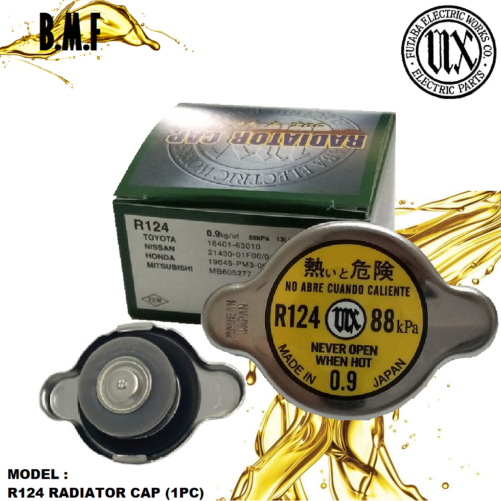 [Made in Japan] Radiator Cap R124 for Proton Saga 8V Gen2 Hyundai Atos
